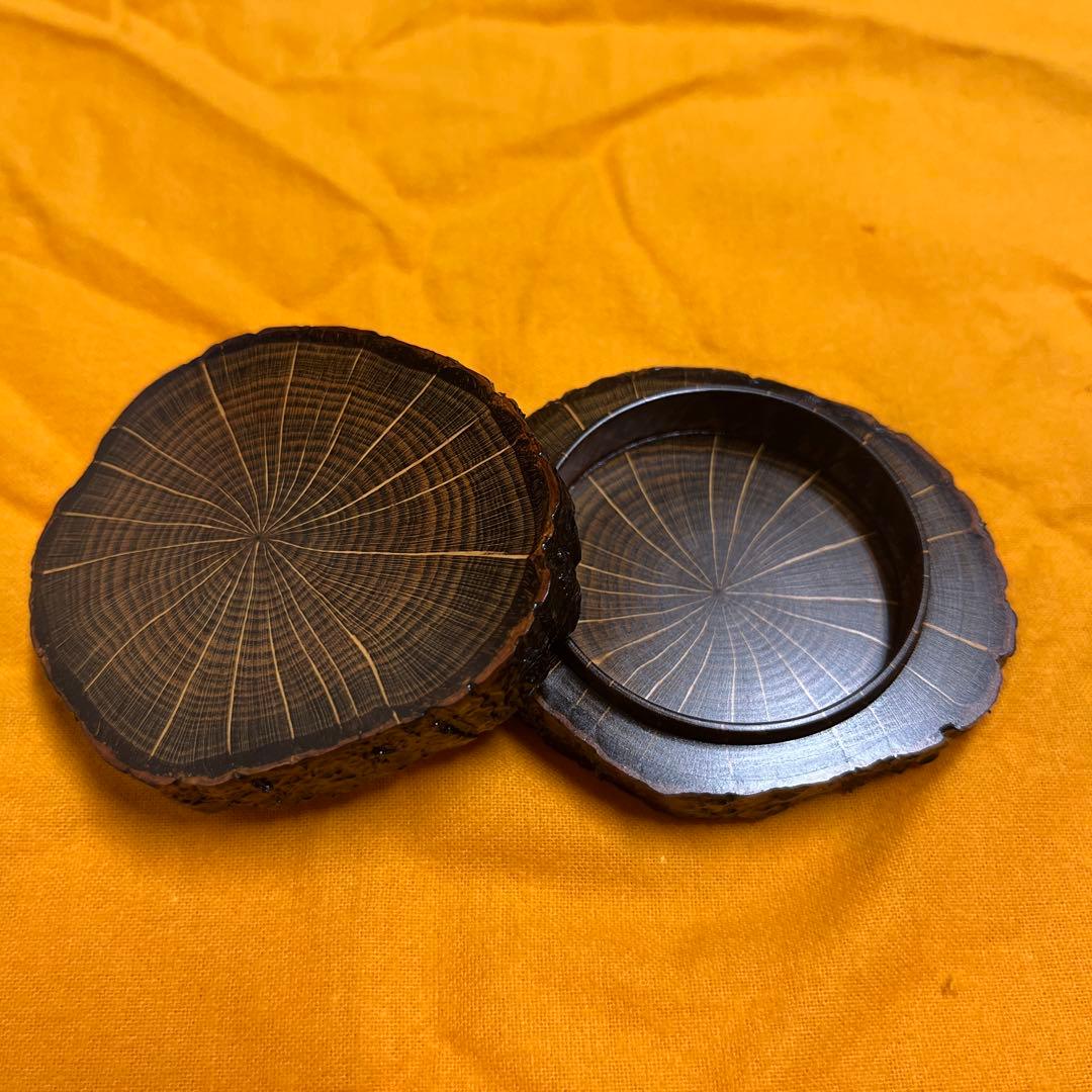 蔦、皮付き、香合