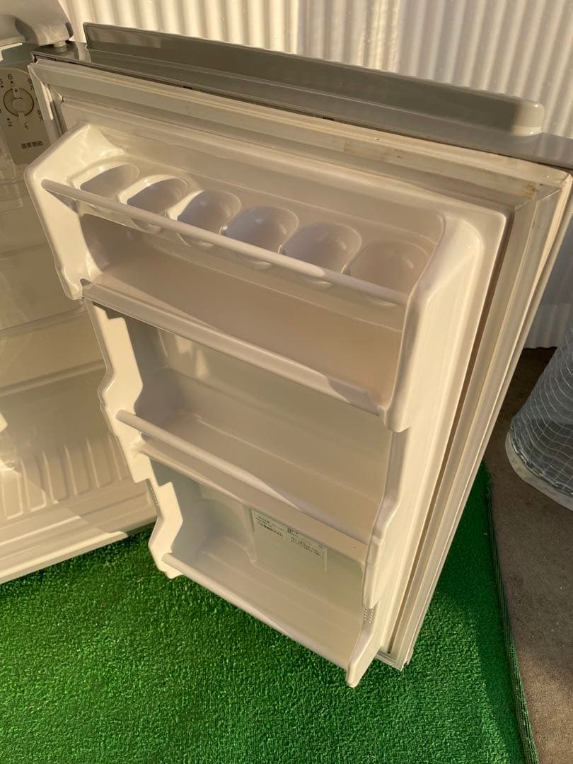 940三洋電機 (パナソニック) 1ドア冷蔵庫 右開き グレー 静音 一人暮らし