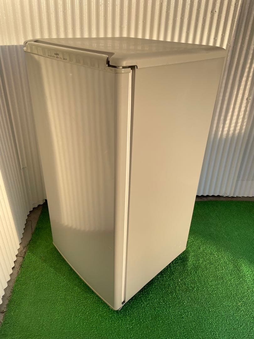 940三洋電機 (パナソニック) 1ドア冷蔵庫 右開き グレー 静音 一人暮らし