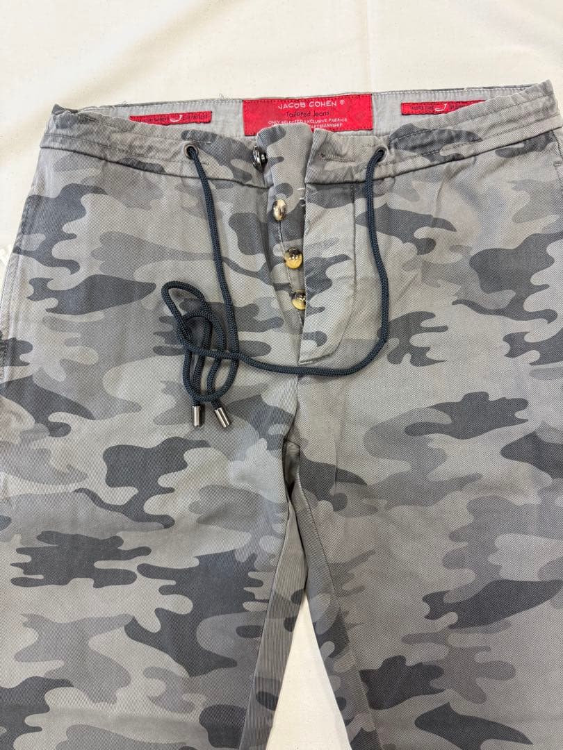 JACOB COHEN 新品　綿パン　グレーの迷彩