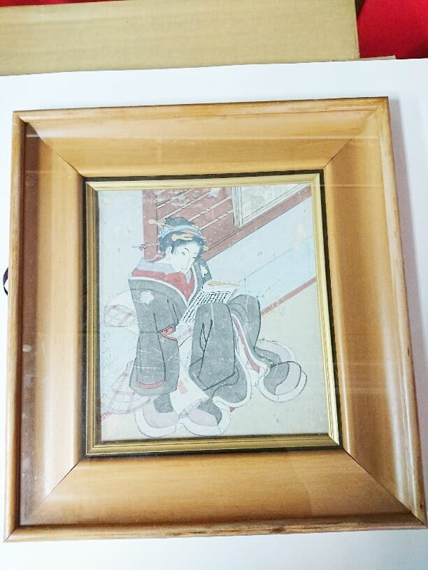 送料無料☆絵画☆東洲斎写楽☆額縁付き