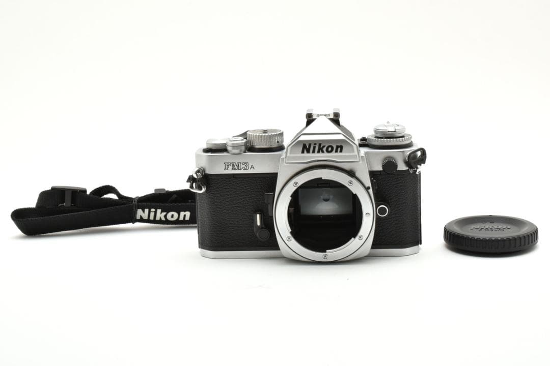 美品 ニコン FM3A 一眼レフフィルムカメラボディ シルバー Nikon
