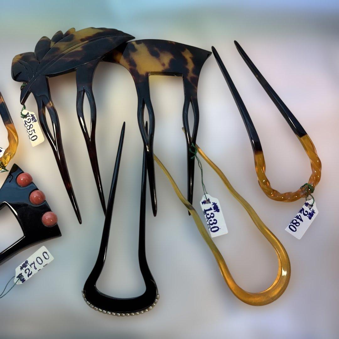 鼈甲　髪飾りセット１０個