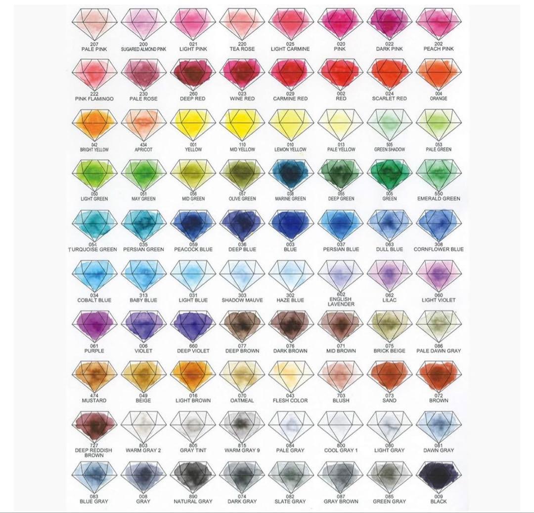 512212 呉竹 カラーペン ツインマーカー RB+F 80色