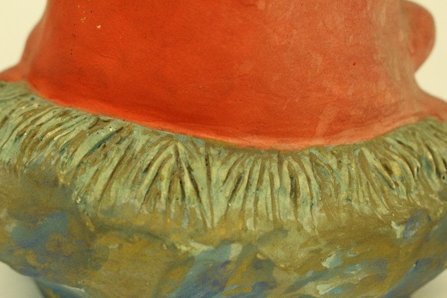 伏見 郷土人形 達磨 在銘 伏見いなり 道八作(ZE464)