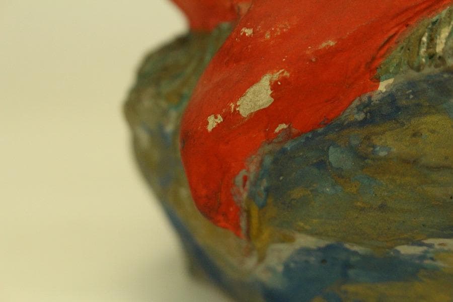 伏見 郷土人形 達磨 在銘 伏見いなり 道八作(ZE464)