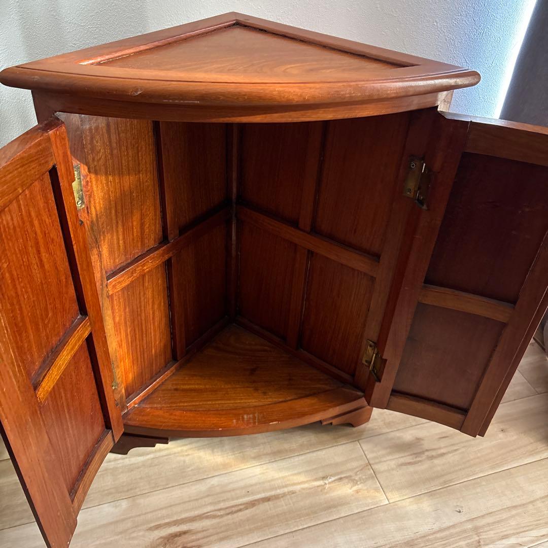 コーナー　ラック　収納　木製　美品寄り　最安値