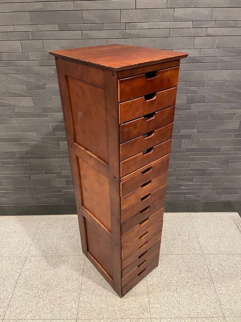 はやし　レトロ 高級ハイキャビネット タワー レターケース　１5段