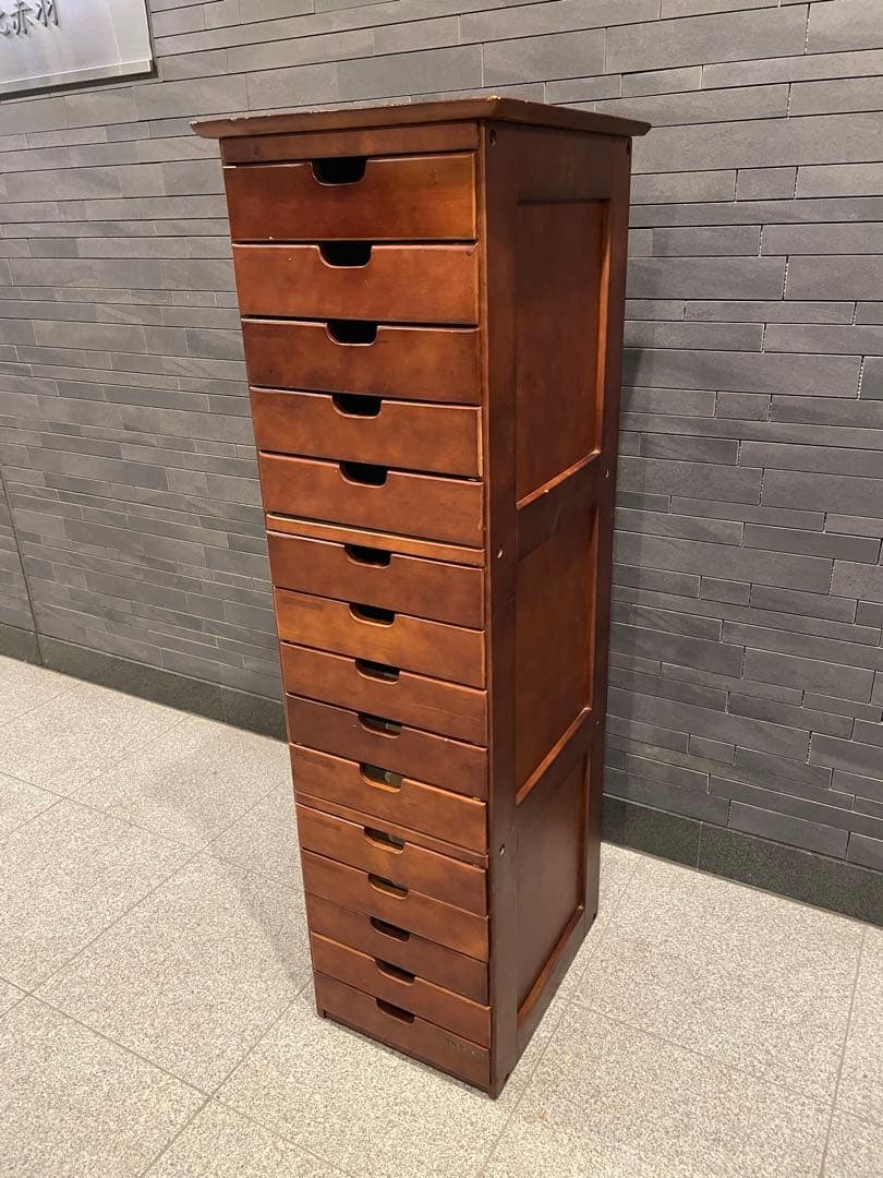はやし　レトロ 高級ハイキャビネット タワー レターケース　１5段