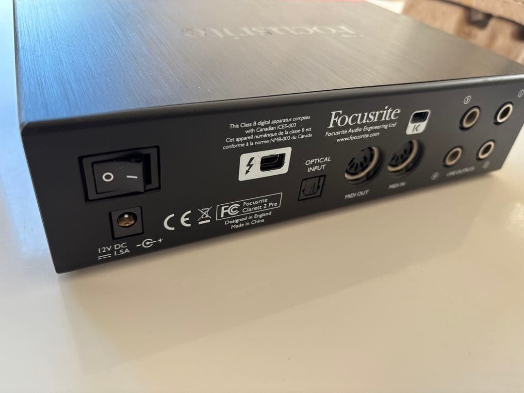 DTM・DAW Focursrite Clarett 2Pre THUNDERBOLT