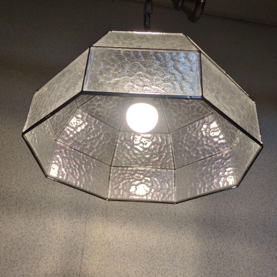 ジャパンヴィンテージ ガラスシェードのペンダントライト 吊り下げ 天井照明