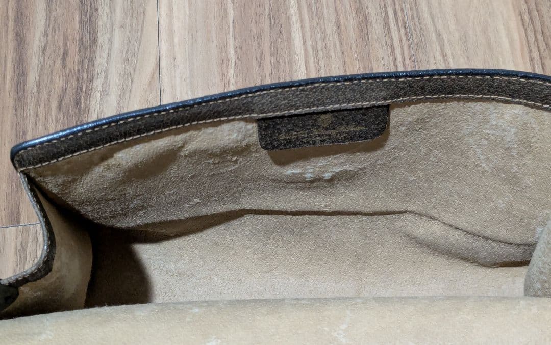 雪*様 GUCCI グッチ クラッチバッグ GG柄 シェリーライン セカンド 茶
