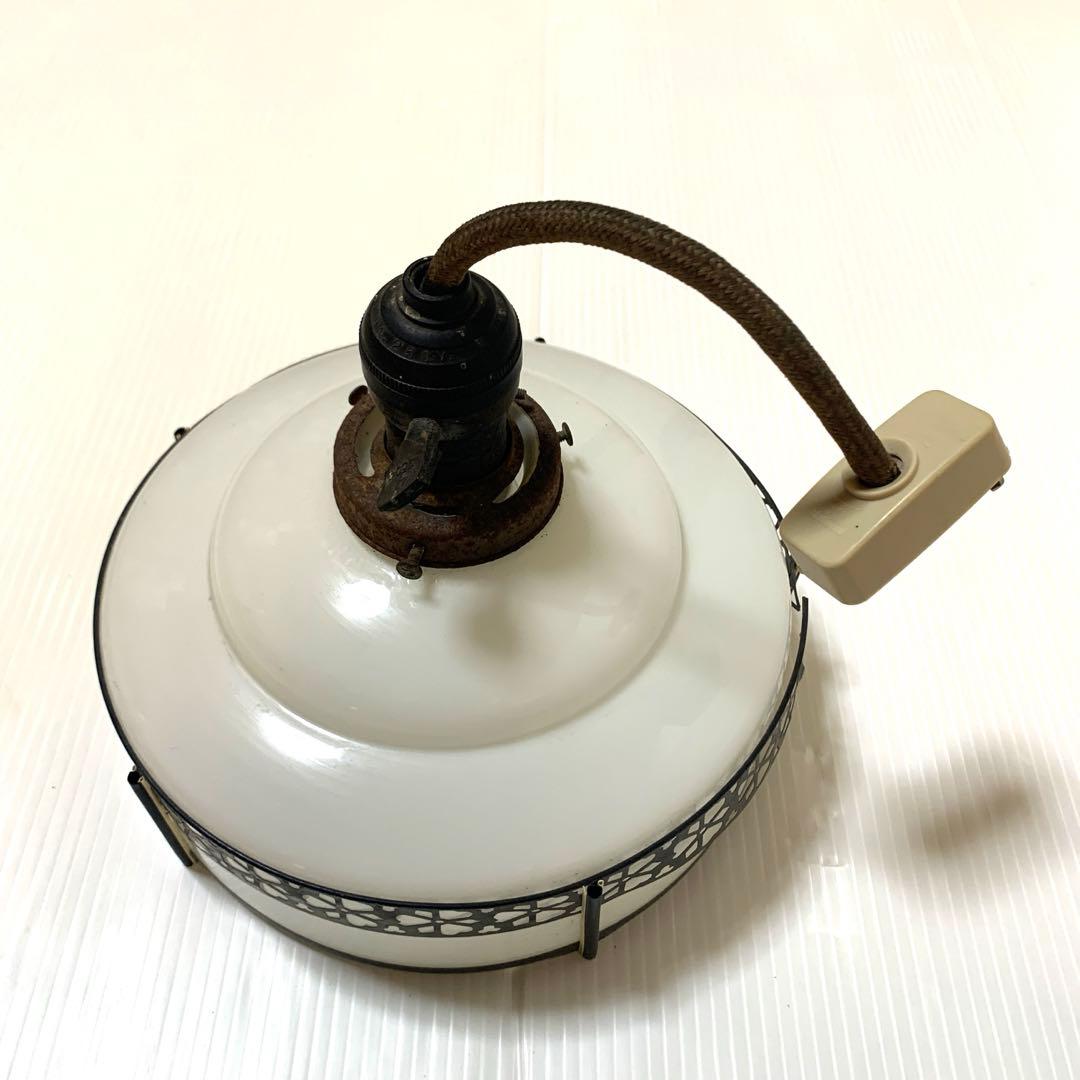 専用　照明　アンティーク　昭和レトロ　大正ロマン　古い照明　ランプシェード　乳白