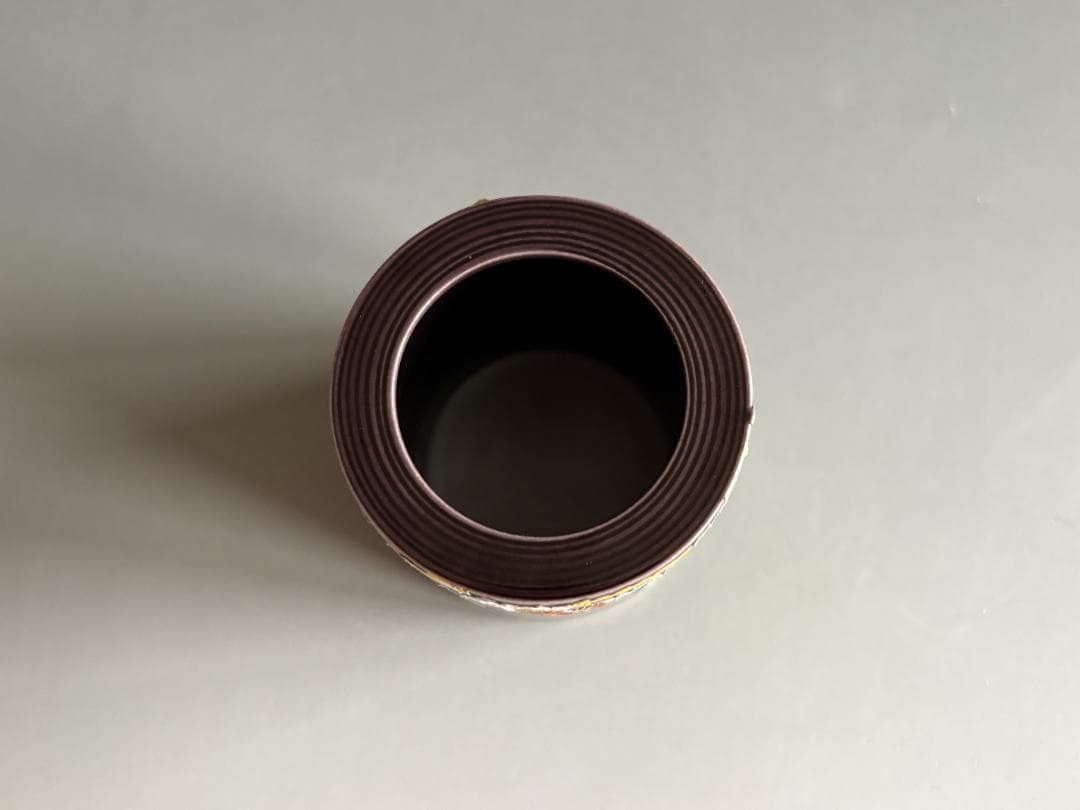 中村翠嵐　紫交趾　鳳凰　蓋置　茶道具