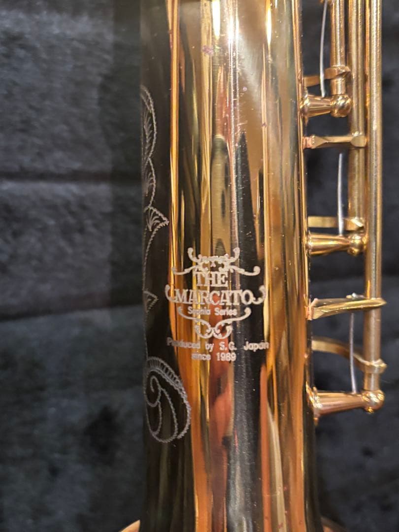 Marcato ソプラノサックス ハードケース　マウスピース付属