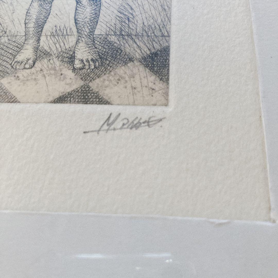 【相笠昌義】夏冬・こども図 P0号✕2枚 直筆サイン 額入り