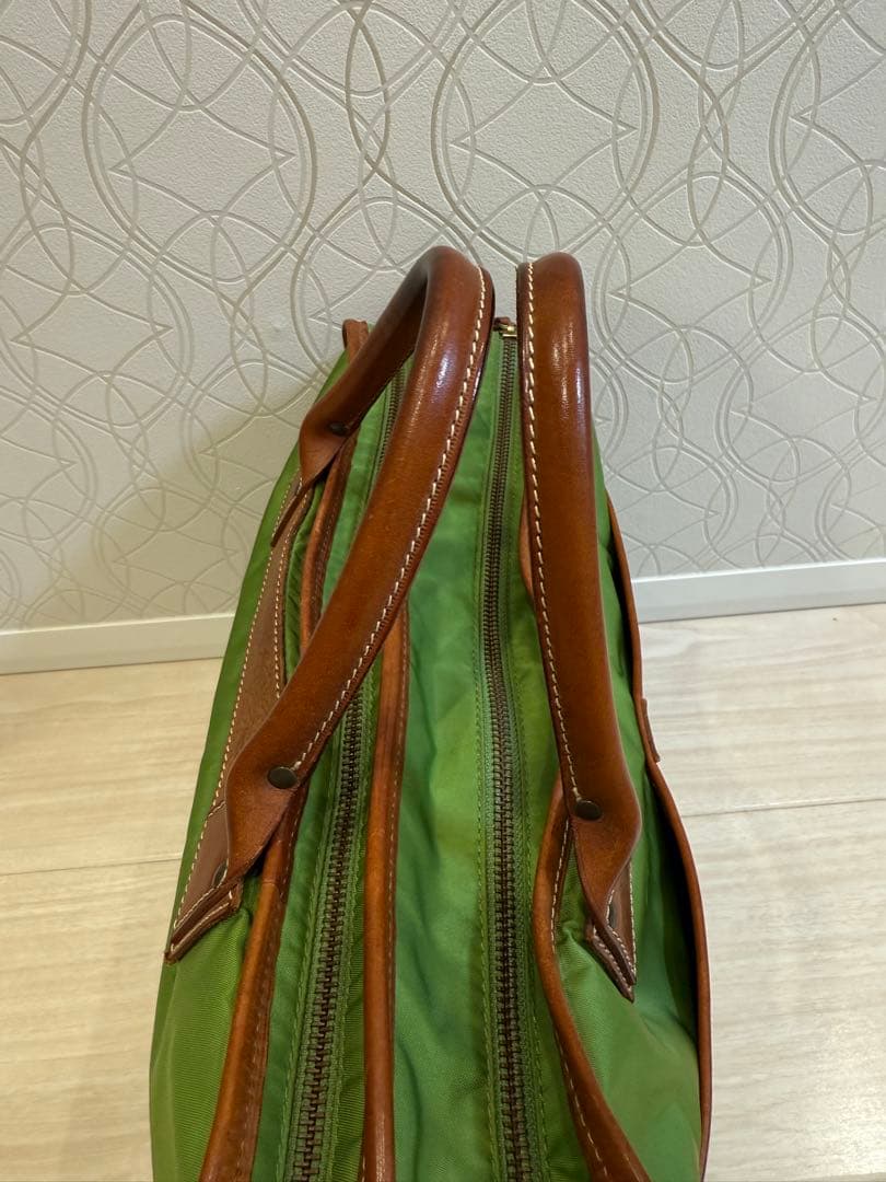 フェリージ ブリーフケース　バッグ　1993 　ナイロン　レザー　A4 アボガド