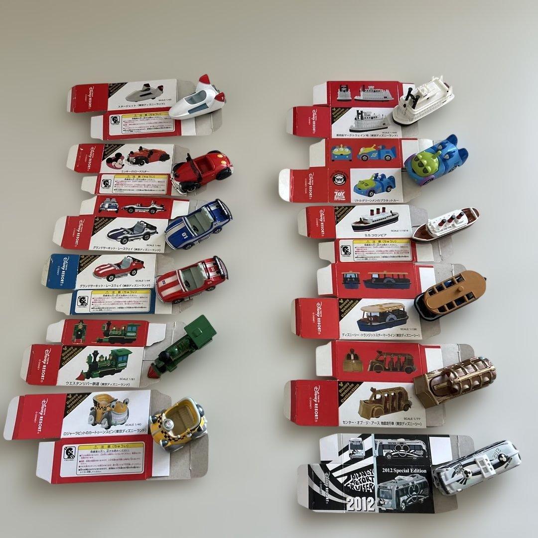 【レア極美品】ディズニー ミニカー 箱付き 12台セットTDL TDS