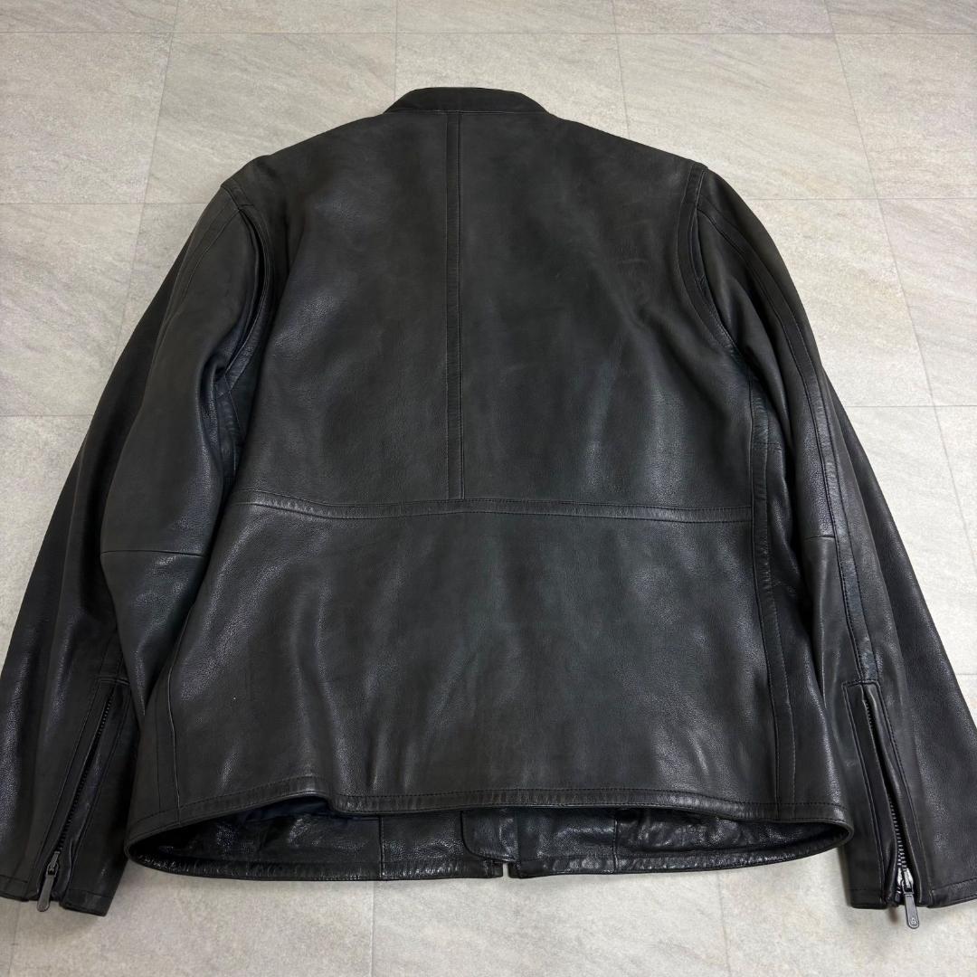 ダンヒル Dunhill ジャケット レザージャケット シングルライダース ラム