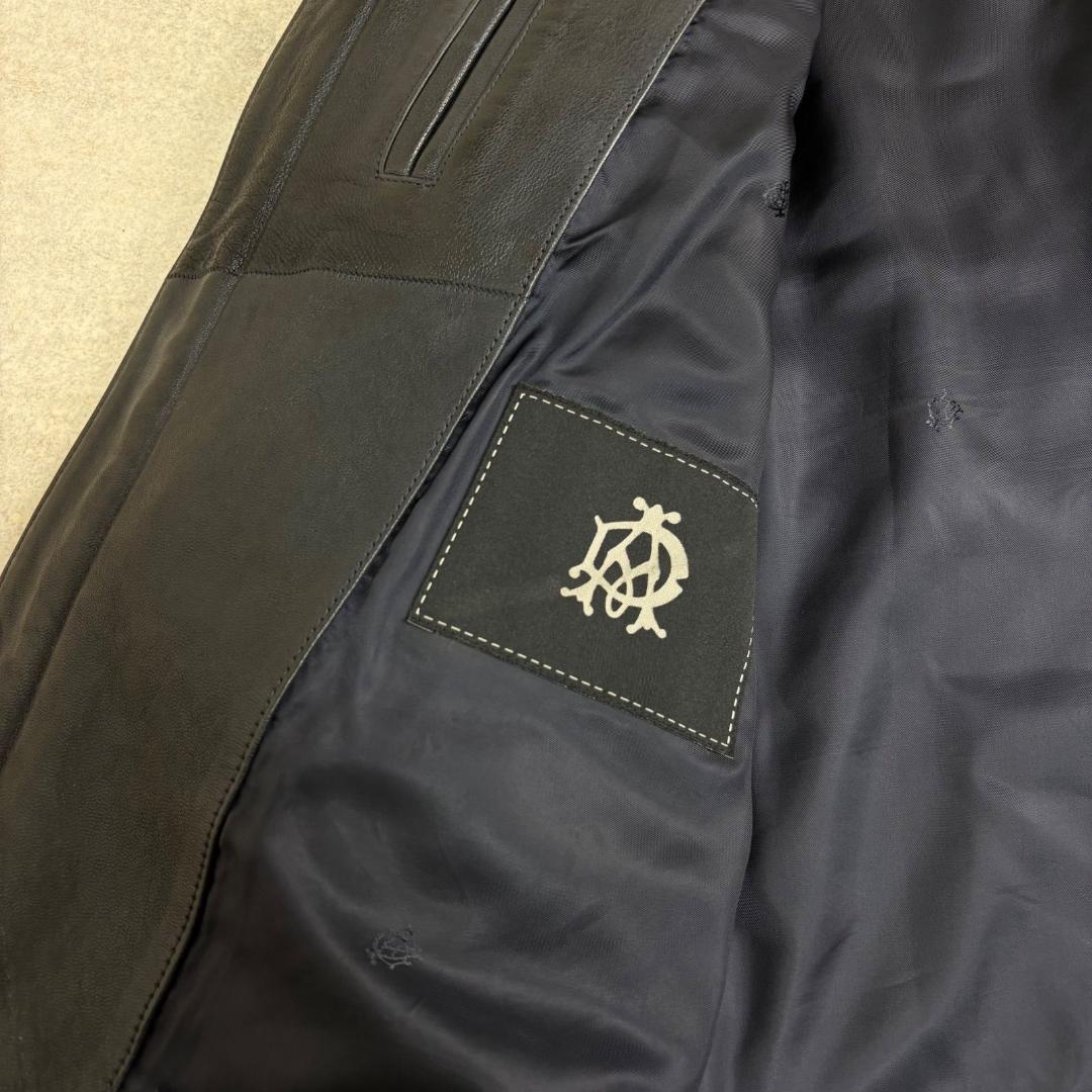 ダンヒル Dunhill ジャケット レザージャケット シングルライダース ラム