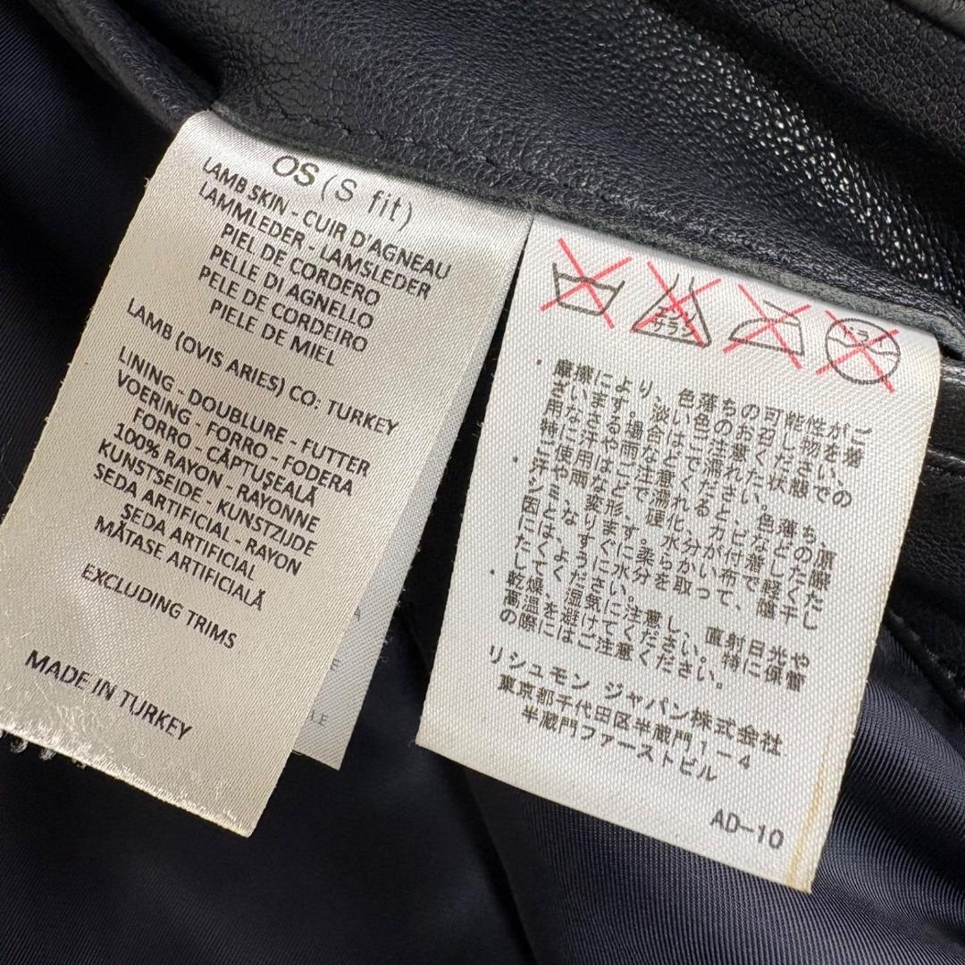 ダンヒル Dunhill ジャケット レザージャケット シングルライダース ラム