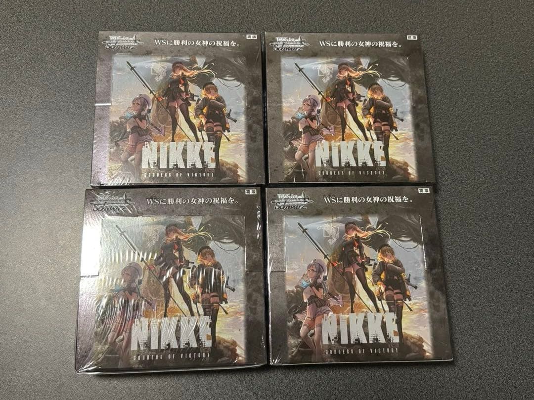 ヴァイスシュヴァルツ 勝利の女神NIKKE 未開封シュリンク付き4box（初版）