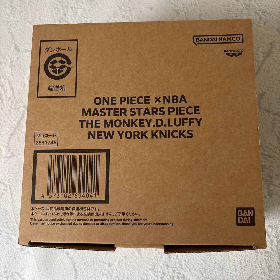 未使用未開封：ワンピース フィギュア NBA ニックス ルフィ ベースショップ