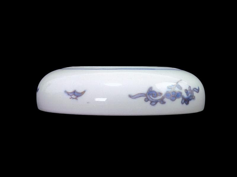 古伊万里　色絵　窓絵　菊に桔梗の図　膾皿　５客　C001AS-CWa