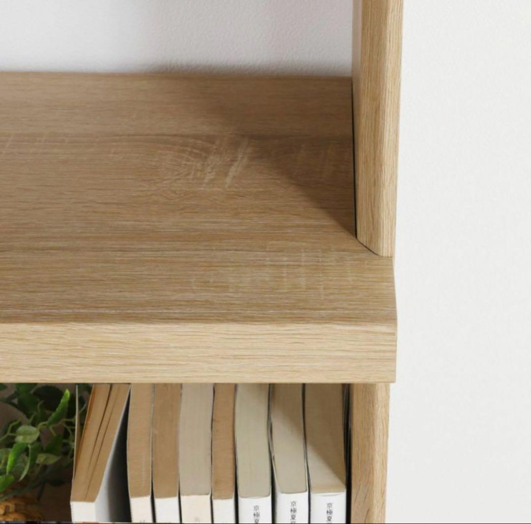 オープンラック シェルフ ナチュラルブラウン 大型 本棚 トルフラット