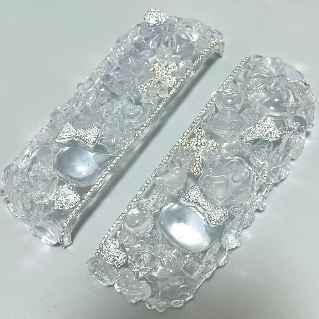 カニ　IQOSケースデコ　イルマデコ　透明　うるうる　氷　2点まとめ買い