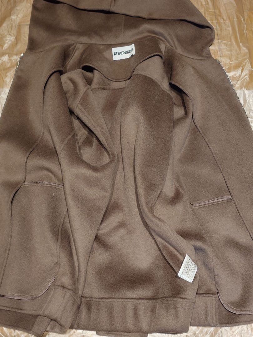 ジャケット・アウター W/CA DOUBLE FACE BEABER HOODED COAT