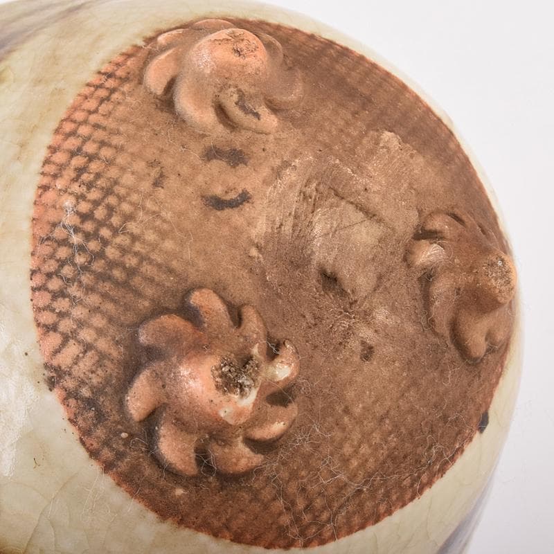 和食器　尾張　御深井焼焼　貝形向付　五客　時代箱付　M　R8097