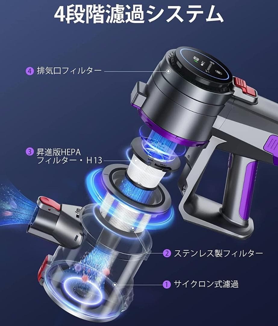 ❤ダイソン級の使いやすさ❣いつもの掃除がより楽々キレイに＆楽しめる♪❤掃除機