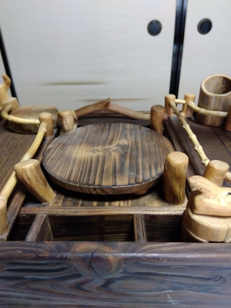 木製 手作り　煙草盆　芝居　小道具