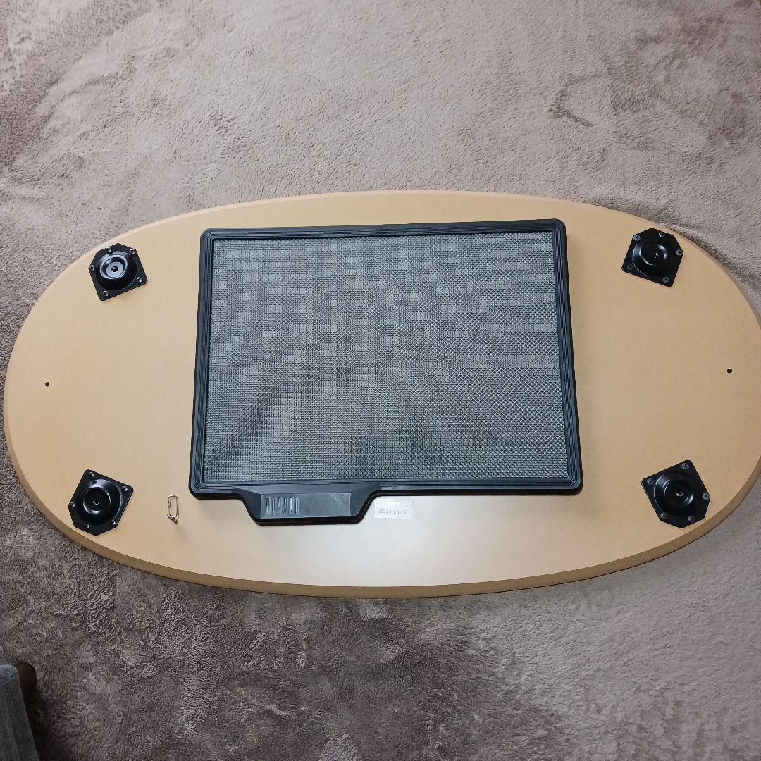 無印良品　楕円形木目調こたつ 電源コード・リモコン付き