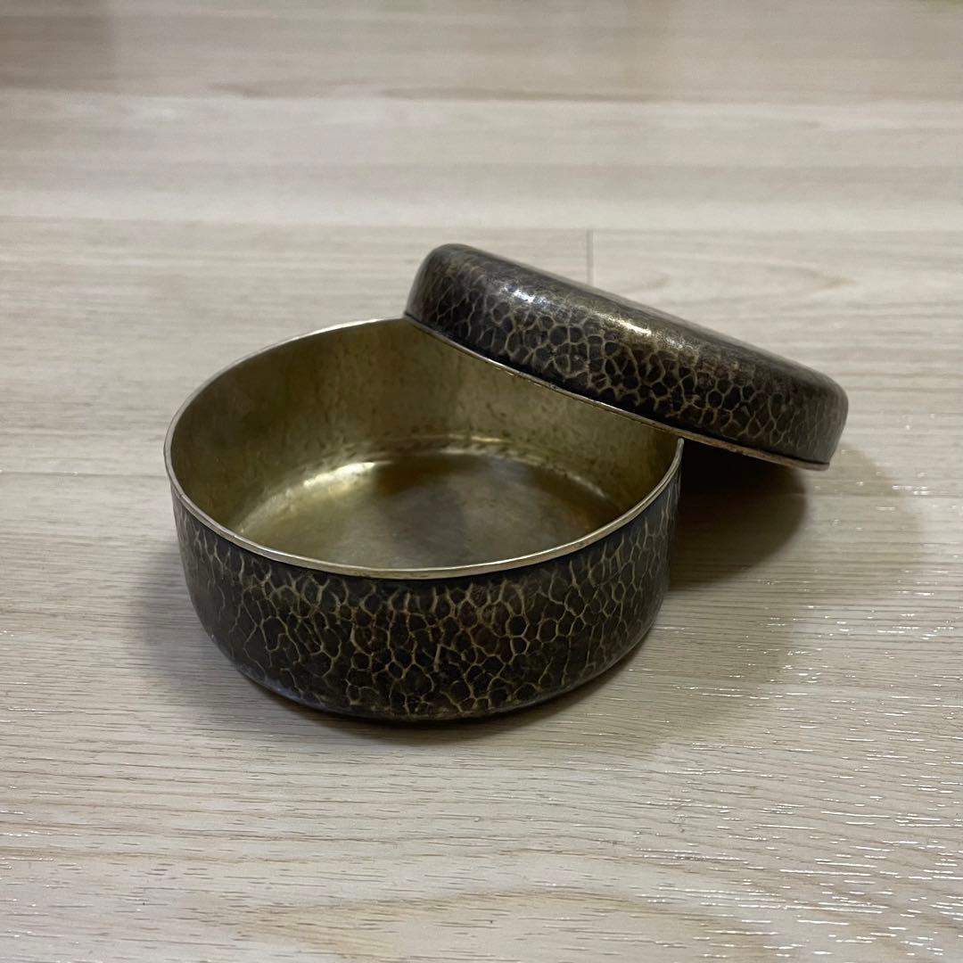 希少　金龍堂　松尾忠久作　饌盆　黄銅　小物入れ