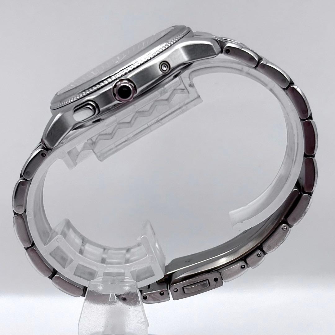 CITIZEN エクシード チタン 電波ソーラー シェル文字盤 メンズ 稼働品