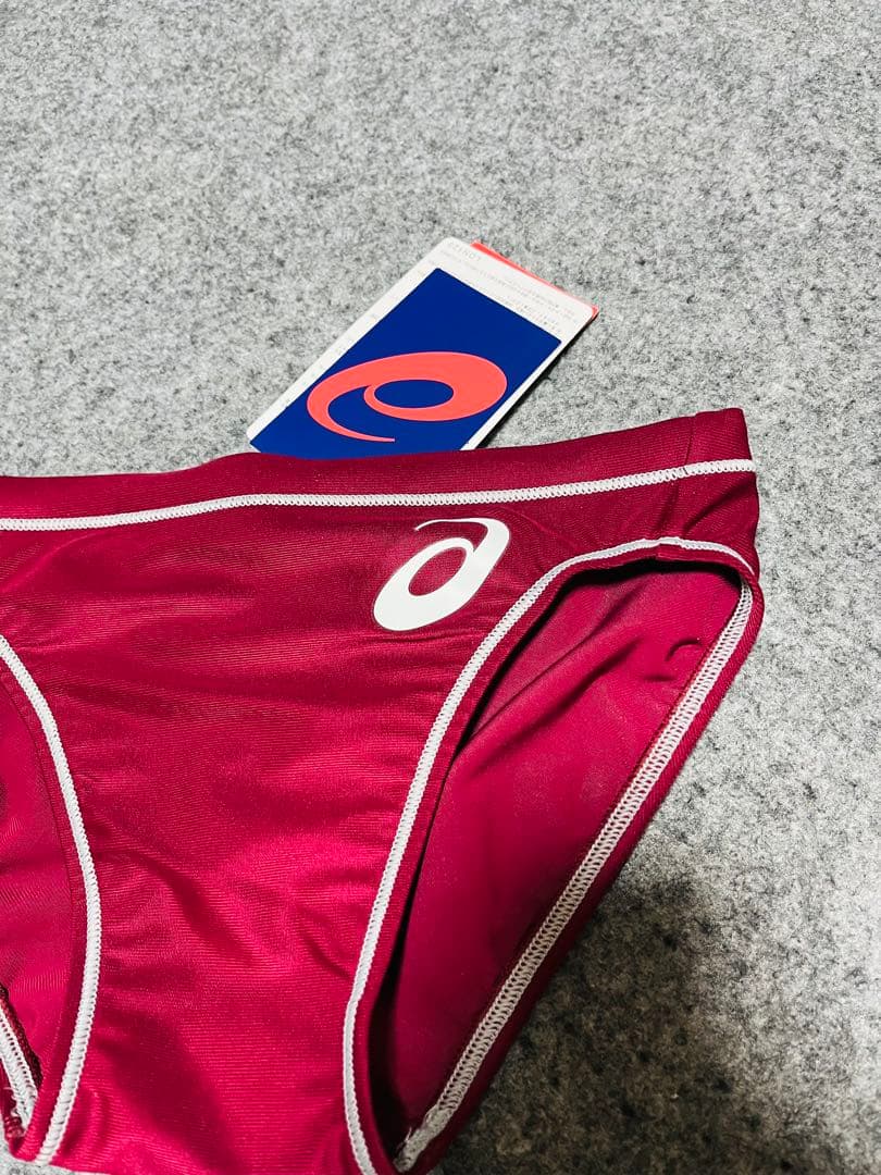 ASICS 競泳水着 M ワインレッド