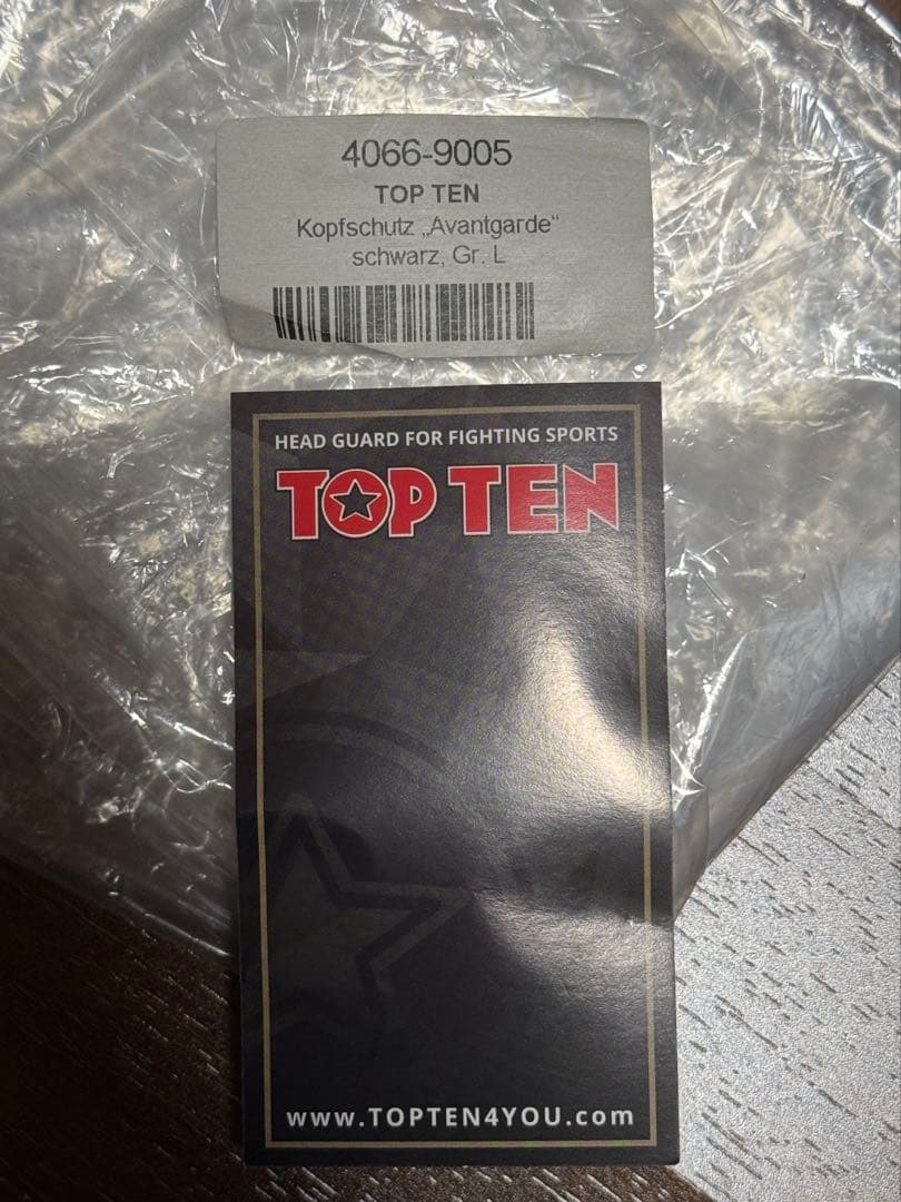 Top Ten ヘッドギア L 黒 Avantgarde Head Guard