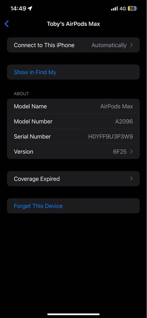 イヤホン AirPods Max space gray first gen