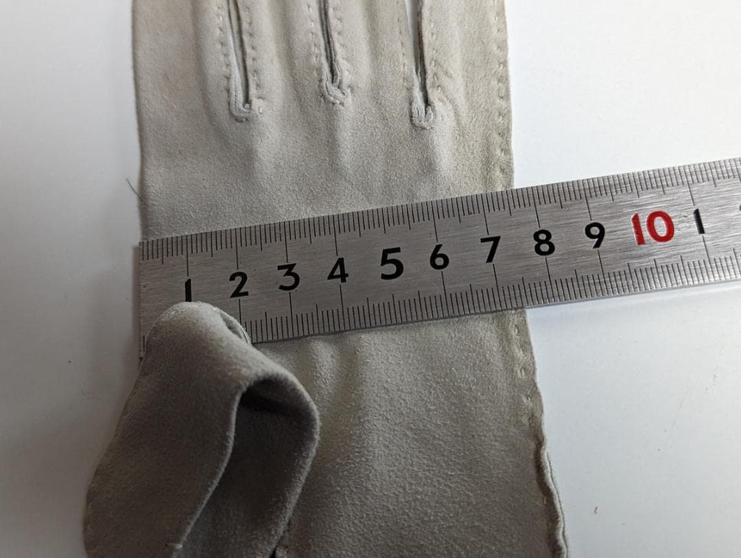 イングリッシュドスキンレザー 革手袋 ヴィンテージ ライトグレー