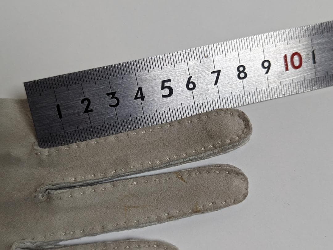 イングリッシュドスキンレザー 革手袋 ヴィンテージ ライトグレー