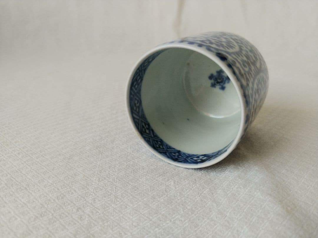 てっさい堂　猪口　古伊万里　染付　シルバー　セットA　(トレイ含まず)