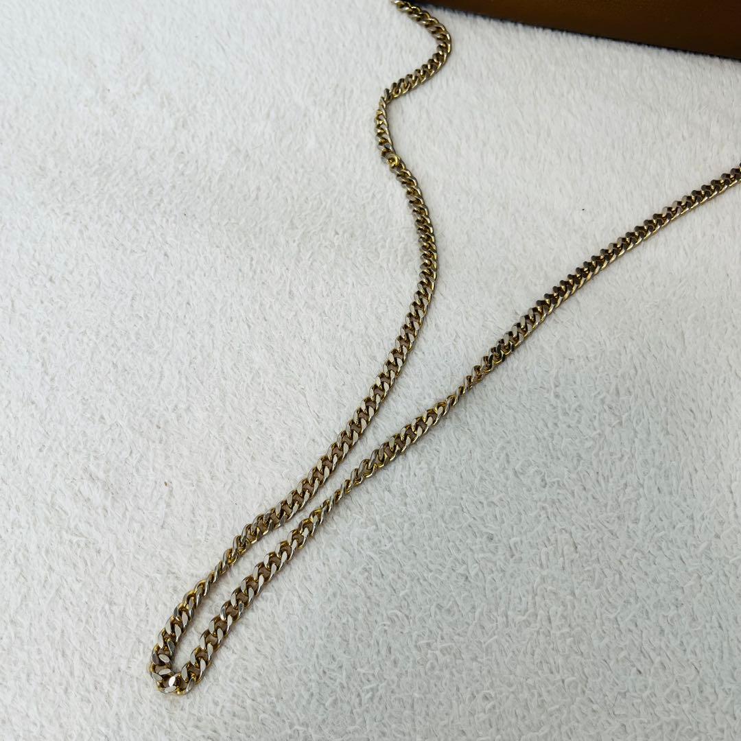 クリスチャンディオール ロゴチェーンショルダーバッグ シボ革 ブラウン 2way