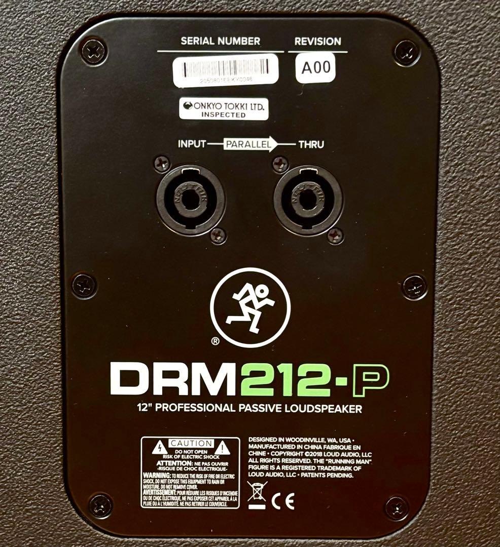 【未使用品】MACKIE パッシブスピーカー DRM212-P