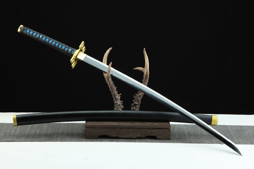 1065-武具 刀装具 日本刀　模造刀 居合刀 武士道 武蔵 鑑賞用 手鍛造打