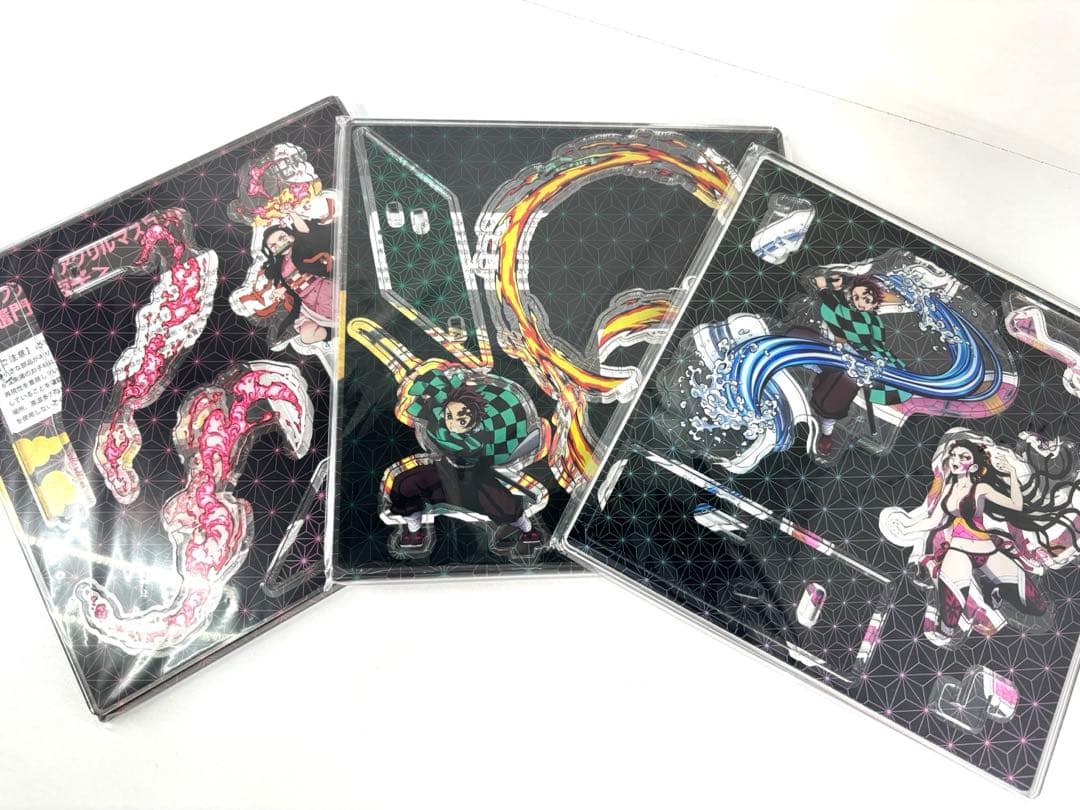 鬼滅の刃 ポップアップアクリルマスコットセット 3種