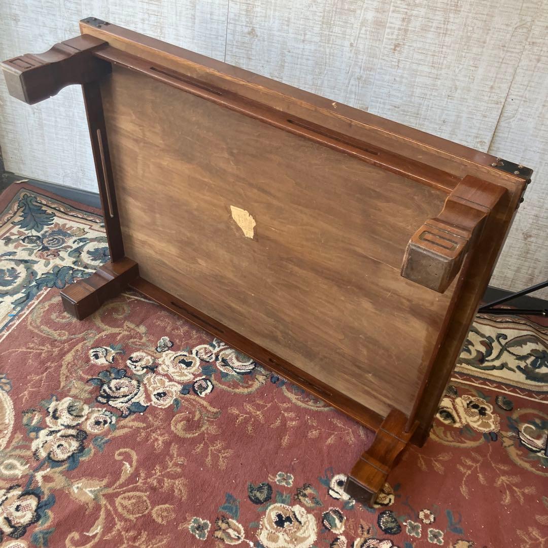 昭和レトロ 古家具 木製テーブル 大型座卓 センターテーブル ローテーブル