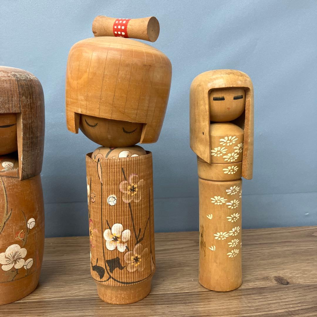 D-3 こけし 郷土玩具 伝統こけし 創作こけし 木製人形 9体セット 大量