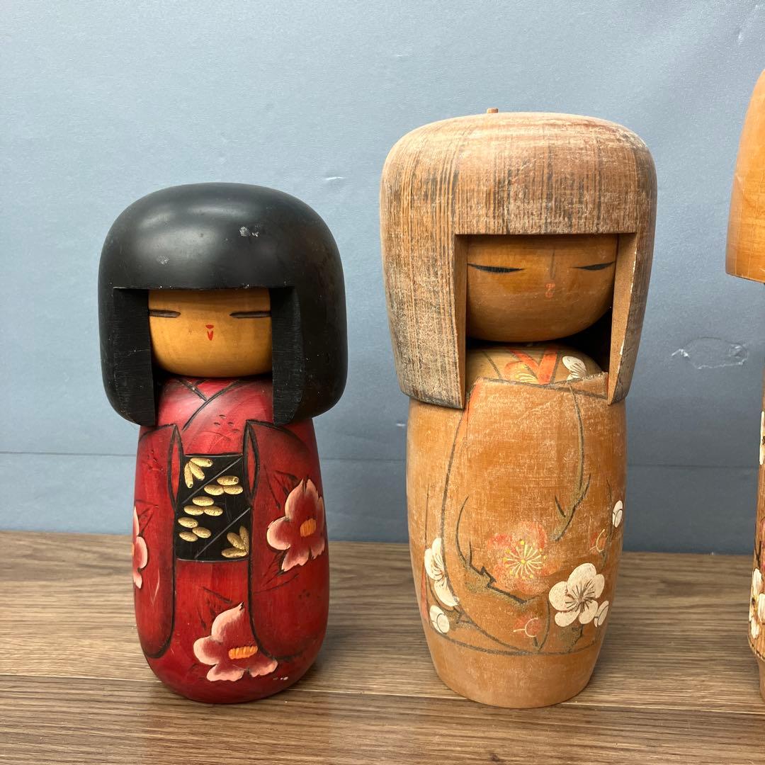 D-3 こけし 郷土玩具 伝統こけし 創作こけし 木製人形 9体セット 大量